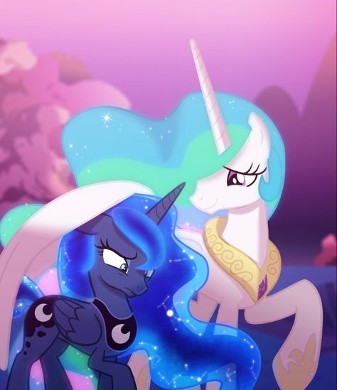 Luna And Celestia Mlp, Celestia And Luna Fanart, Mlp Luna Fanart, Princess Celestia Fanart, Princess Luna Fanart, Princess Celestia And Luna, My Little Pony Luna, Mlp Princess Luna, Mlp Luna