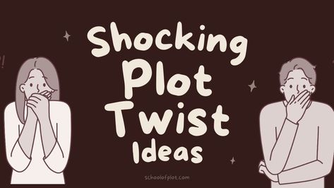 Plot twist ideas! As with all plot twists, make sure these don't come out of nowhere. Plant little clues, otherwise your readers might feel blindsided in a bad way, and find it "too convenient" or cheap.   Identity Switch-Up A character’s identity is suddenly called into question. They’re not who they/we thought! This Plot Twist Ideas, Twist Ideas, Writing Expressions, Writing Plot, Writing Inspiration Tips, Storytelling Techniques, Writing Prompts For Writers, Creative Writing Tips, Writing Motivation