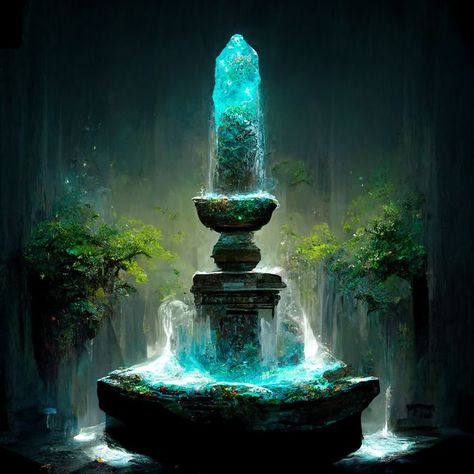 Original AI art Fountain Concept Art, Moon Fountain, Mystic Backgrounds, Fantasy Story, Destiny, Storytelling, Concept Art, Moon, The Originals