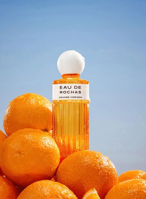 Rochas - Eau de toilette - Eau de Rochas Orange Horizon - Unisexe  Taille - 100 Citrus Product Photography, Body Oil Packaging, Packshot Product, Orange Perfume, Fragrance Editorial, Wine Cupcakes, Product Render, Graphic Design Cv, Fragrance Ad