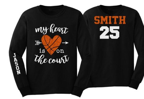 Basketball Gf Shirts, Baseball Mom Tank Top, Glitter Basketball, Team Mom Shirt, Soccer Dad Shirt, Basketball Shirt Designs, Basketball Long Sleeve, Basketball Girlfriend, Band Mom Shirts