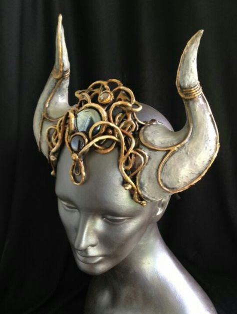 So f*cking awesome Fantasy Horns Aesthetic, Dragon Horns Aesthetic, Teifling Horn Jewelry, White Horns Aesthetic, Horn Jewelry Tiefling, Tiefling Horn Jewelry, Horns With Jewelry, Horn Aesthetic, Teifling Character