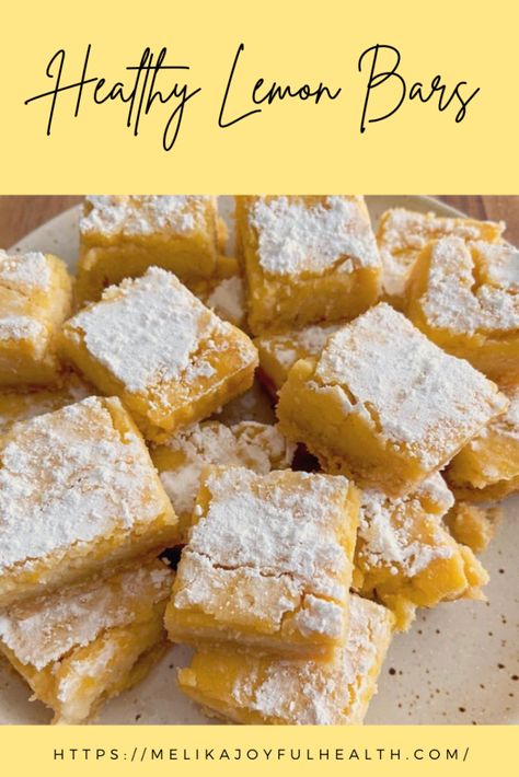 Whole 30 Lemon Dessert, Low Calorie Lemon Bars, Healthy Lemon Desserts Easy, Healthy Lemon Recipes, Healthy Lemon Desserts, Healthy Lemon Bars, Lemon Desserts Healthy, Low Carb Lemon Bars, Oat Bars Healthy