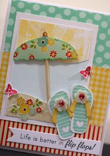 Sincerely Yours: Life is better in Flip Flops!! Vacation Pedicure Ideas, Vacation Pedicure, Flip Flop Cards, Umbrella Cards, Pedicure Ideas, Papertrey Ink Cards, Beach Cards, Summer Cards, Cricut Cards