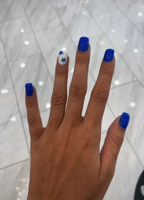 Preppy Nails Acrylic Blue, Cute Summer Dip Nails Short, Preppy Blue Nail Ideas, Nails Preppy Blue, Cute Nails Acrylic Short Preppy, Short Preppy Nail Ideas, Simple Preppy Nails Short, Preppy Nails Coffin, Preppy Acrilyc Nails