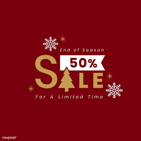 Christmas special sale 50% off vector | free image by rawpixel.com Christmas Sale Banner, Christmas Sale Poster, Cv Inspiration, Christmas Promo, Christmas Promotion, Business Poster, Christmas Labels, Promotional Design, Newsletter Design