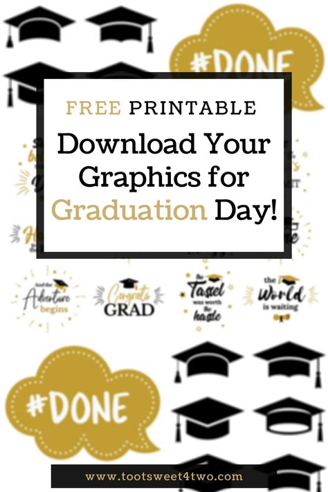 Host Party, High School Graduation Party Decorations, Graduation Photo Booth Props, Graduation Printables, Senior Graduation Party, Boy Graduation, Graduation Party High, Decor Images, Types Of Content