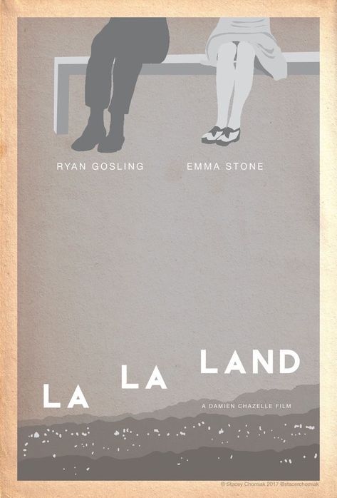 Lala Land Poster, Cinema Collage, Here's To The Fools Who Dream, Richard Tuttle, Minimalist Poster Design, Damien Chazelle, Lala Land, Collage Elements, Poster Project