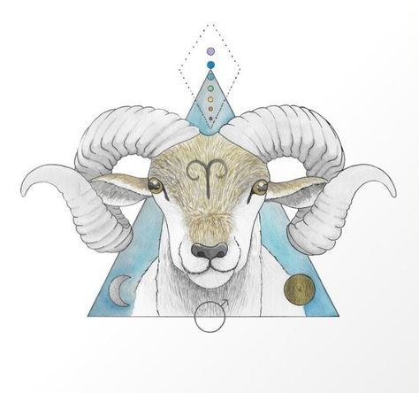 Aires Zodiac Art, Aries Drawing Zodiac, Aries Ram Drawing, Aries Drawing Sketches, Aries Painting Ideas, Aries Art Drawing, Aries Watercolor, Aries Painting, Aries Drawing