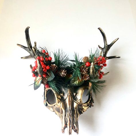 Deer skull decor