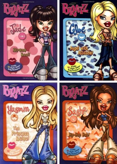 Bratz Characters Names, Brats Poster, Bratz Art, Monsterlool Bratz Art, Bratz 2000s Cartoon, Vintage Bratz Poster, Bratz Kidz Cartoon, Bratz Yasmin, Bratz Characters