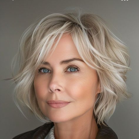 Bob Blond, Stylish Short Haircuts, Choppy Bob Hairstyles, Chin Length Hair, Bob Haircut For Fine Hair, Short Hair Trends, Messy Short Hair, Wavy Hairstyles, Hairdos For Short Hair