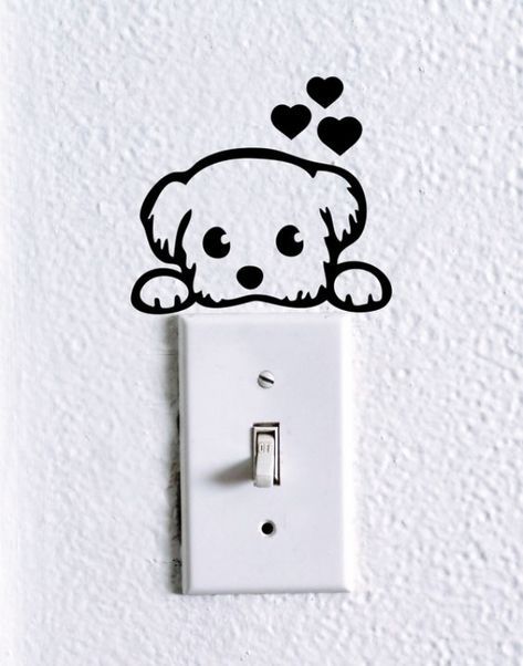 40 Cute and Creative Home Switchboard Art Installation - Bored Art Switch Board Painting, Switchboard Art, Switch Board Art, Light Switch Decal, Simple Wall Paintings, Bored Art, Creative Wall Painting, Wall Art Diy Paint, Diy Wall Painting