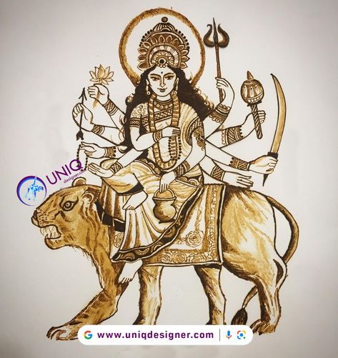 Durga Maa Mehndi Design, Mataji Mehndi Design, Navratri Mehndi Design Latest, Navratri Mehendi, Navratri Mehndi Design, Portrait Mehendi, Mehandi Practice, Mehandi Tattoo, Latest Mehndi Designs Wedding