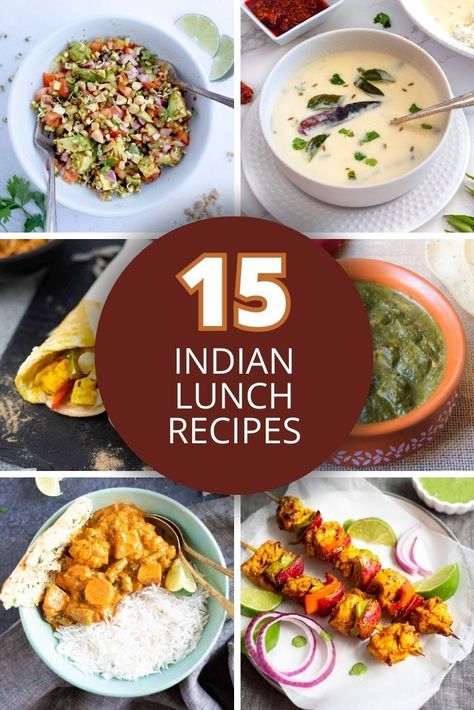 collection of fantastic Indian lunch recipes Indian Lunch Recipes, Paneer Kathi Roll, Kathi Roll, Lunch Dishes, Lunch Recipes Indian, Indian Lunch, Hearty Dinner Recipes, Easy Vegetarian Dinner, Healthy Indian Recipes