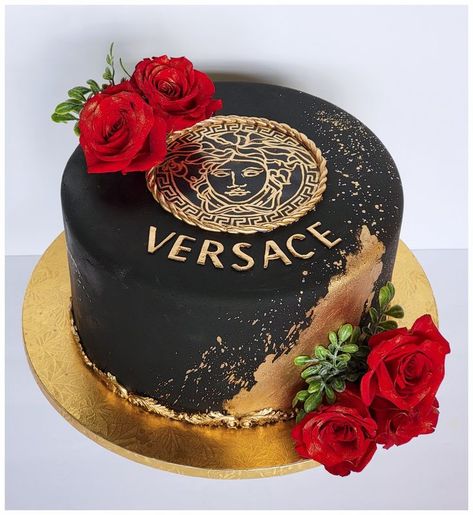 Versace Cake, 26 Birthday Cake, Queens Birthday Cake, Melon Cake, Cake For Boyfriend, 40th Birthday Cake, Special Birthday Cakes, Vegan Cheese Recipes, Unique Birthday Cakes