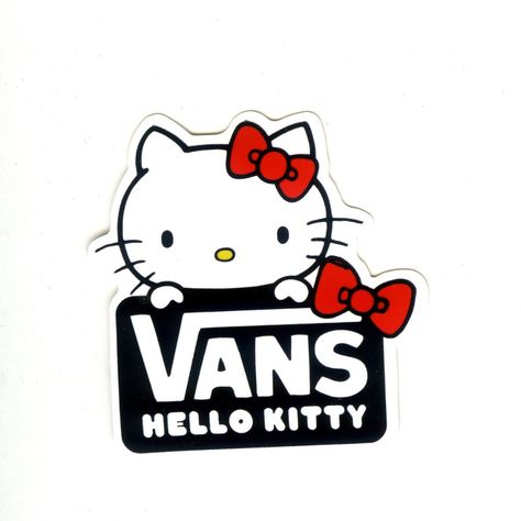 1181x1181 - JPG - 1314 Hello Kitty x Vans , Width 7 cm, decal sticker - DecalStar.com Designer Svg, Disney Silhouette Art, Zombie Pin Up, Hello Kitty Vans, White Van, Disney Silhouette, Print Design Art, Vans Logo, Swag Cartoon