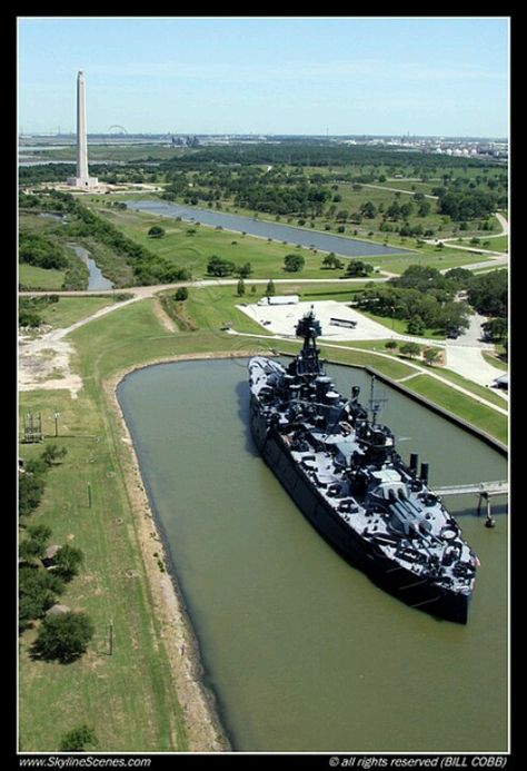 Battleship of Texas and the San Jacinto Monument San Jacinto Monument, Texas Independence Day, Texas Revolution, Uss Texas, Aerial Tramway, Only In Texas, Texas Life, Republic Of Texas, Texas Places