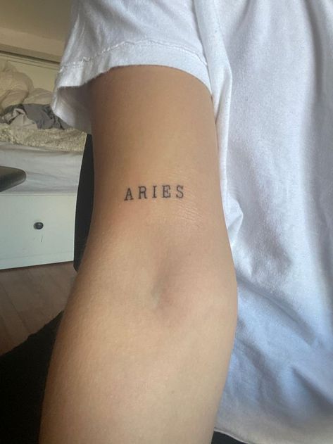 Tattoo Dainty, Small Finger Tattoos, Aries Zodiac Sign, Aries Tattoo, Petite Tattoos, Zodiac Tattoos, Dope Tattoos For Women, Cute Tiny Tattoos, Discreet Tattoos