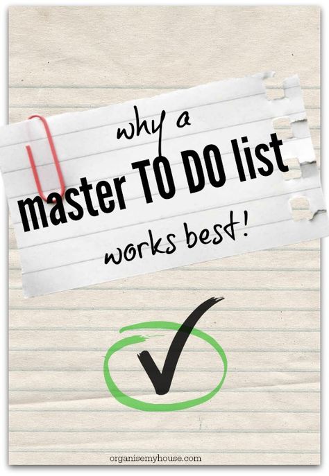 Master To Do List, Plan Your Life, Planner Organisation, Home Management Binder, Good Time Management, Simplifying Life, Work Planner, Get Things Done, Planner Inspiration