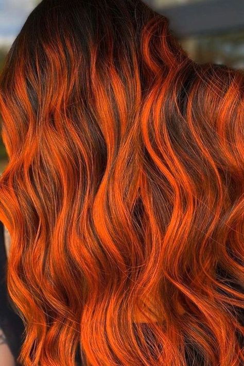 Redken Shades Eq Formulas, Shades Eq Formulas, Orange Hair Color Ideas, Burnt Orange Hair, Orange Hair Color, Dark Highlights, Deep Hair Conditioner, Hair Color Orange, Wine Red Hair