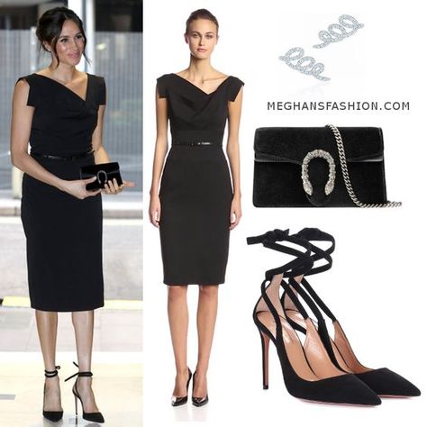 19 April 2018 - What Meghan Markle wore to women's empowerment reception. Click for outfit details Meghan Style, Estilo Meghan Markle, Princ Harry, Meghan Markle Outfits, Jackie O Style, Duchess Meghan, Princess Meghan, Prinz Harry, Meghan Markle Style