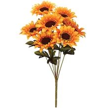 Darice® Orange Sunflower Bush Yellow Bouquets, Orange Sunflowers, Fall Stem, Halloween Floral, Michael Art, Sunflower Bouquets, Design Palette, Floral Supplies, Yellow Sunflower