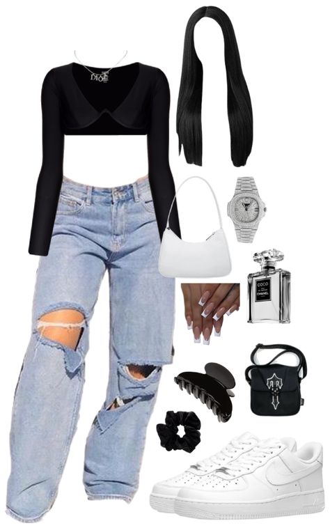 I love outfit ideas | Outfit To Wear With Air Forces, What To Wear With Air Force 1 Outfit, Outfits For Air Force 1, Outfit Ideas Air Force 1, Airforce 1 Outfit, Af1 Outfit, Air Force 1 Outfit, Outfits To Wear, Outfit Mujer