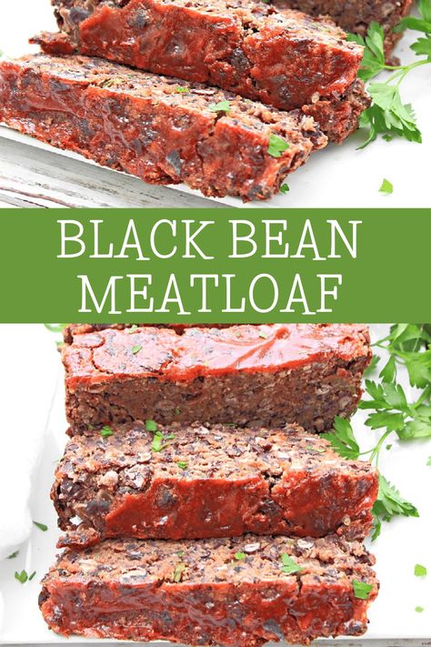 Black Bean Meatloaf, Bean Meatloaf, Black Beans Quinoa, Recipes Filipino, Vegan Meatloaf, Black Bean Recipes, Homemade Ketchup, Old School Style, Meatloaf Recipes