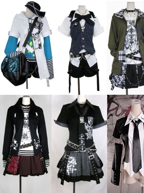 Gyaru Style Outfits, Vkei Style Clothes, Visual Kei Outfit Ideas Male, Jfashion Male, Paranormal Investigator Outfit, Vkei Outfits Men, Rokku Gyaru Outfits, Vampiric Fashion, Vkei Clothes