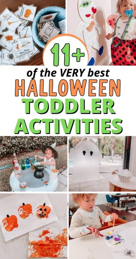 Toddler Home Activities, 50s Birthday, Halloween Activities For Toddlers, Fall Activities For Toddlers, Fun Halloween Activities, Halloween Themed Activities, Halloween Books For Kids, Halloween Sensory, Halloween Crafts For Toddlers