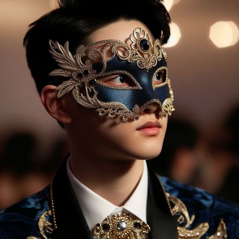 Masquerade Men, Silver Masquerade Mask, Masquerade Ball Masks, Masquerade Outfit, Mens Masquerade Mask, Male Portrait Poses, Masquerade Theme, Exo Art, Ball Mask