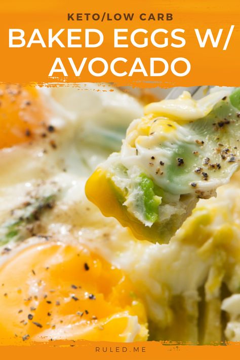 Eggs And Avocado Breakfast, Creamy Baked Eggs, Eggs With Avocado, Filling Breakfast Recipes, Eggs And Avocado, Avocado Recipe, Keto Breakfasts, Healthy Avocado, Low Carb Vegetarian Recipes