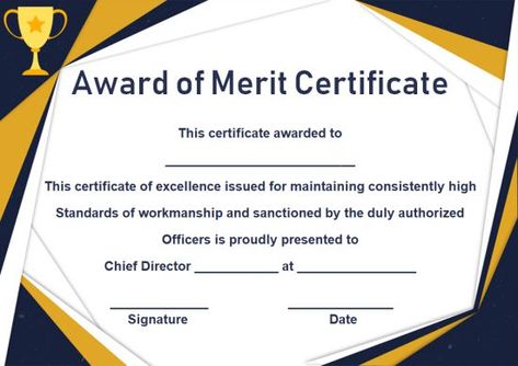 District Award Of Merit Certificate Template: 10 Free and Ready to use Documents - Template Sumo Reading Certificates, Perfect Attendance Certificate, Funny Certificates, Attendance Certificate, Certificate Designs, Certificate Of Merit, Academic Awards, Free Certificate Templates, Accelerated Reader