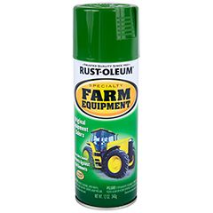 Love this high gloss enamel in John Deere Green! Rust-Oleum® Specialty Farm Equipment Spray provides superior rust protection and color retention for tractors, trailers, lawn mowers and other machinery. Orange Farm, Green Spray Paint, Farm Implements, Good Bones, Rust Oleum, Spray Can, Drum Lampshade, Marking Tools, Lawn Mowers