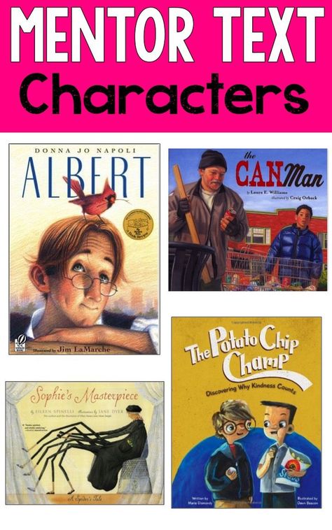 Character Change Mentor Text, Teaching Characterization, Writing Mentor Texts, Kids Picture Books, Teaching Comprehension, Reading Anchor Charts, Illustration Art Kids, Middle School Reading, 5th Grade Reading