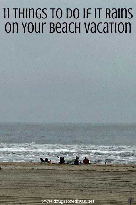 Raining On The Beach, Beach In The Rain, Rainy Day Beach Activities, Raining At The Beach, Beach Vacation Food, Rainy Beach Day Outfit, Rainy Day Beach, Rainy Beach Day, Beach Outfits Women Plus Size