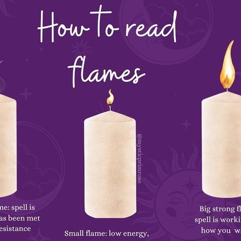 mysticprimrose on November 29, 2022: "Pay close attention to how your flames move during candle magick as they can give you an insight ..." Candles Flame Meaning, Flame Meanings, Ritual Witchcraft, Flames Meaning, Witchy Items, Candle Reading, Bra Fitting Guide, Candle Magick, Magic Symbols