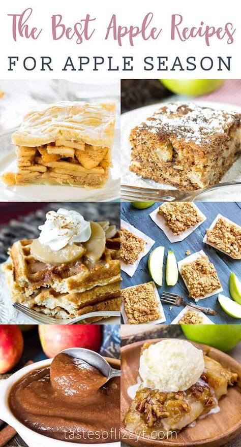 Simple Apple Recipes, Cinnamon Rolls Apple, Green Apple Recipes, Pork And Apples, Apple Baking, Sparkling Punch, Best Apple Recipes, Apple Picking Season, Dessert Apple