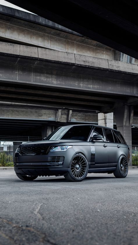 Matte Black Range Rover, Range Rover Sport Black, Range Rover Wheels, Range Rover Svr, Nissan Gtr Wallpapers, Range Rover Black, Range Rover Car, Jeep Photos, Toyota Suv