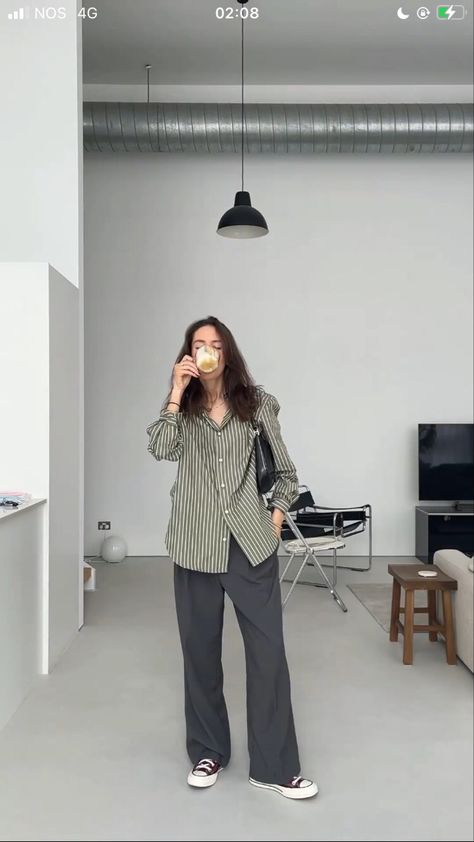 Easy Effortless Outfits, Japanese Womens Fashion, Chique Outfit, Everyday Fashion Outfits, Casual Day Outfits, Looks Street Style, Office Look, Casual Work Outfits, Mode Inspo