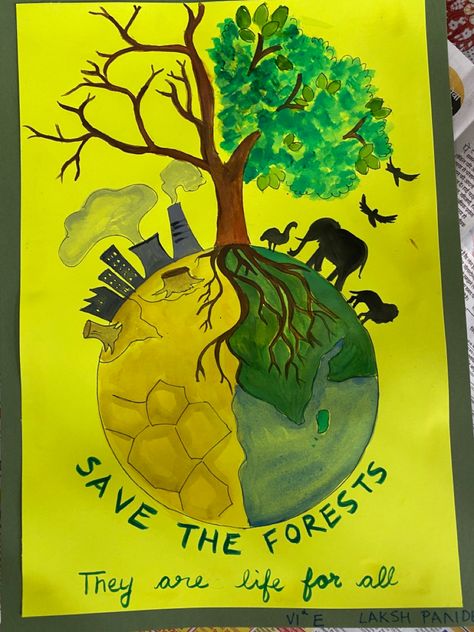 Conservation Of Natural Resources Poster, Forest Conservation Poster, Natural Resources Poster, Save Mother Earth Poster, Neoclassicism Art, Deforestation Poster, Save Environment Poster Drawing, Planet Earth Poster, Save Environment Posters