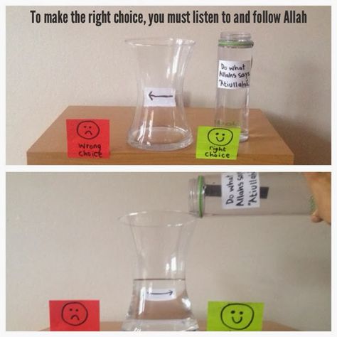 Making the Right Choice | Islam From the Start Islamic Crafts, Teaching Learning Material, Muslim Kids Activities, Islamic Kids Activities, Welcome To School, Arabic Lessons, Ramadan Crafts, Sunday School Activities, Muslim Kids