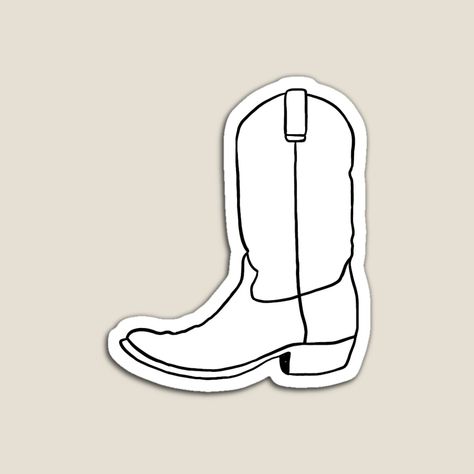 Simple Cowgirl Drawing, Cowboy Boot Tattoo Outline, Cowgirl Boot Outline, Cowboy Boot Line Art, Simple Cowboy Boot Drawing, Cowboy Boot Drawing Easy, Cowboy Boot Sketch, How To Draw A Cowboy Boot, Simple Cowboy Boot Tattoo