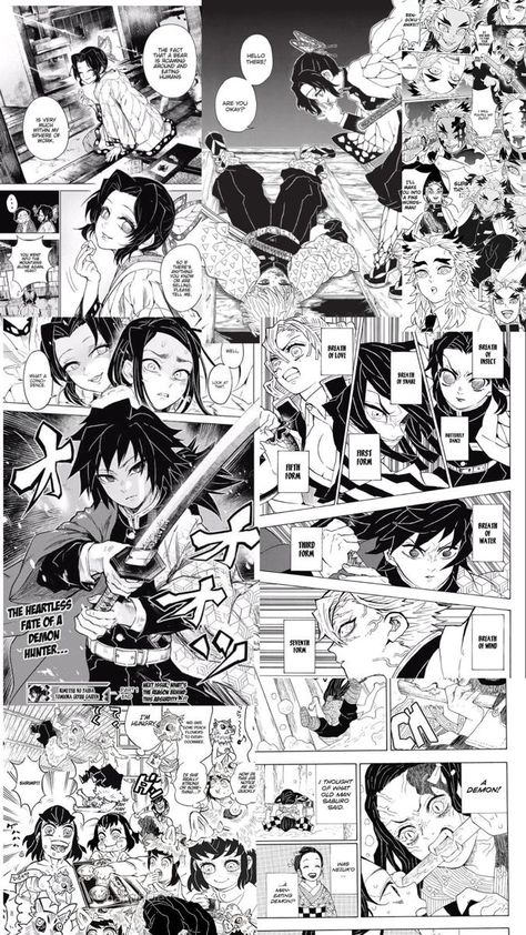 Demon Slayer Manga Wallpaper, Demon Slayer Manga, Anime Wall Prints !!, Manga Wallpaper, Karakter Disney, Black And White Art Drawing, 1080p Anime Wallpaper, Anime Printables, Animated Wallpapers For Mobile