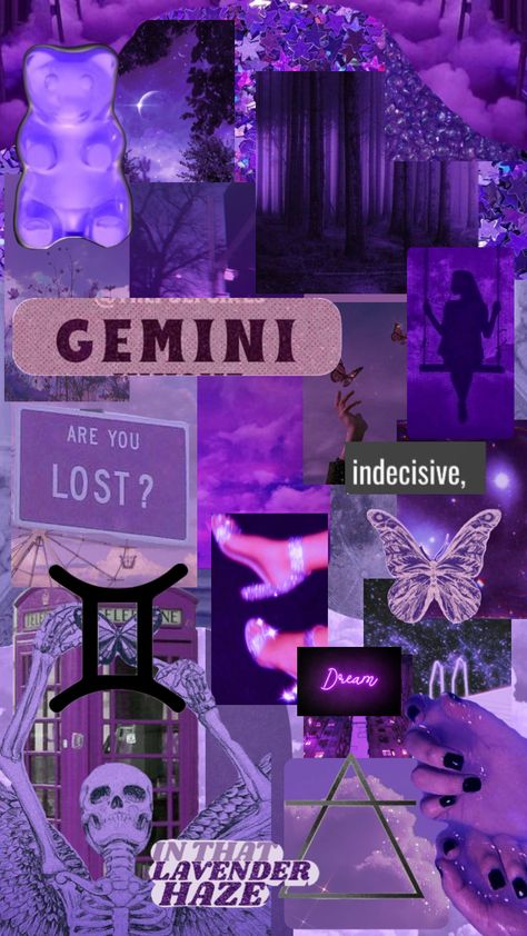 #gemini #purple #purpleaesthethic #airsigns Gemini Sign Wallpaper, Gemini Purple Aesthetic, Gemini Purple, Purple Gemini Wallpaper, Purple Gemini Aesthetic, Iphone Wallpaper Gemini, Zodiac Signs Gemini Wallpaper, Wallpaper Backgrounds Gemini, Gemini Backgrounds Wallpapers