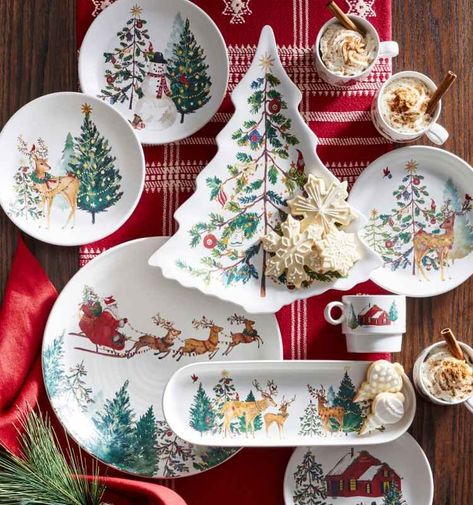 Christmas buffet tablescapes