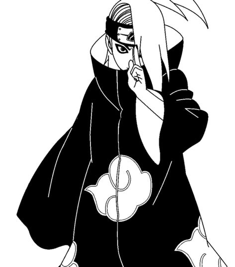 Naruto Shippuden Manga, Naruto Cool, Deidara Akatsuki, Naruto Drawings, Naruto Cute, Naruto Wallpaper, Anime Tattoos, Naruto Art, Naruto Characters