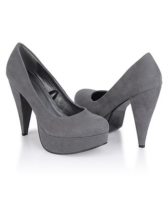 These are cute and actually comfortable for heels!  Highly suggest them! Cone Heels, Nice Black Dress, Walk Confidently, Fancy Footwear, Grey Pumps, Clothing Optional, Grey Heels, Shoe Crafts, Bridesmaid Shoes