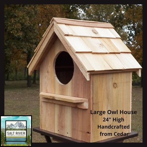 Owl Nest Box, Martin Bird House, Shingled Roof, Large Bird Houses, Shake Shingle, Birdhouses Bird Feeders, Owl Box, Bird Tables, Bird Houses Ideas Diy